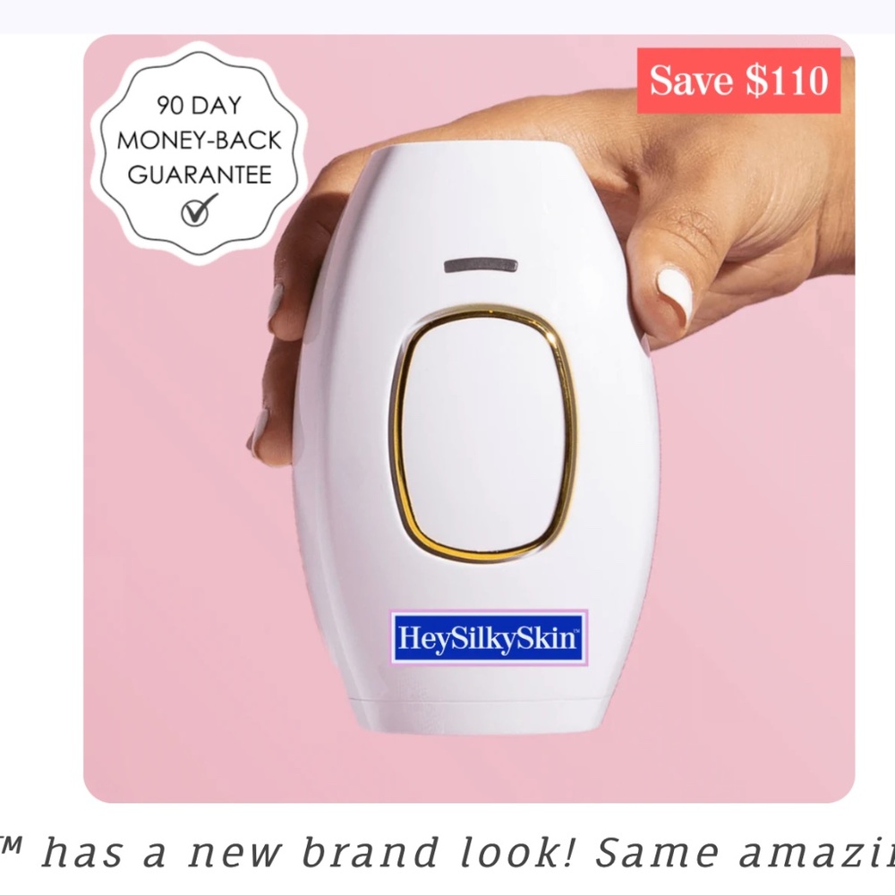 New Hey Silky Skin Laser Hair Removal Handset- White - Never Used